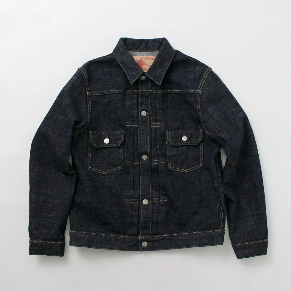 FOB FACTORY Jackets^/ F2378 G3 selvage denim 2ND jacket one-wash