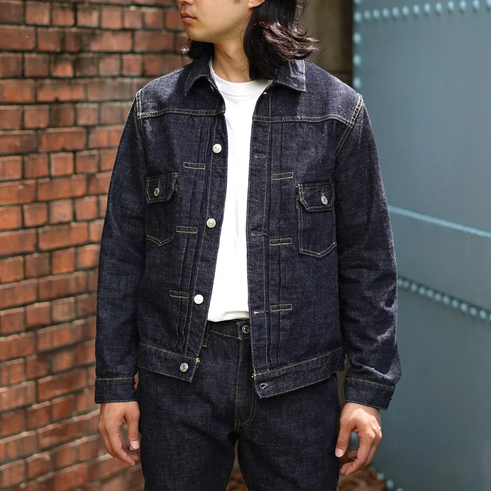 FOB FACTORY Jackets^/ F2378 G3 selvage denim 2ND jacket one-wash