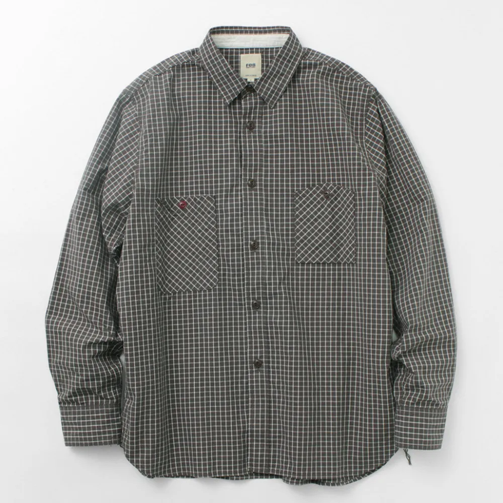 FOB FACTORY Shirts^/ F3489 GRAPH CHECK WORK SHIRT