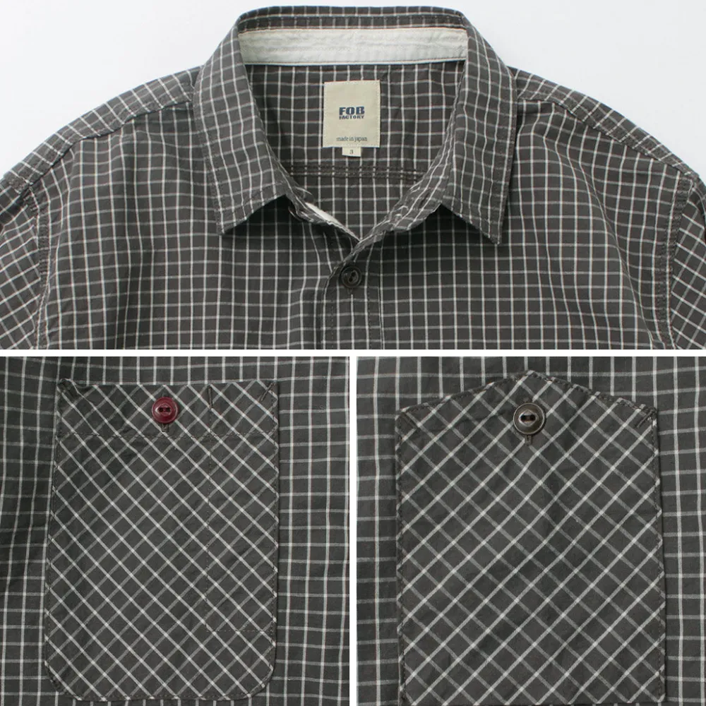 FOB FACTORY Shirts^/ F3489 GRAPH CHECK WORK SHIRT