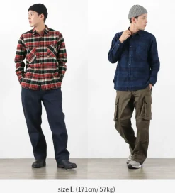 FOB FACTORY Shirts^/ F3481 HEAVY NEL WORK SHIRT