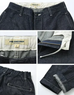 FOB FACTORY Work Pants & Chinos|Jeans^/ F0496 Hemp denim work trousers