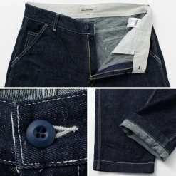 FOB FACTORY Jeans^/ F0509 Hemp denim painter pants one-wash