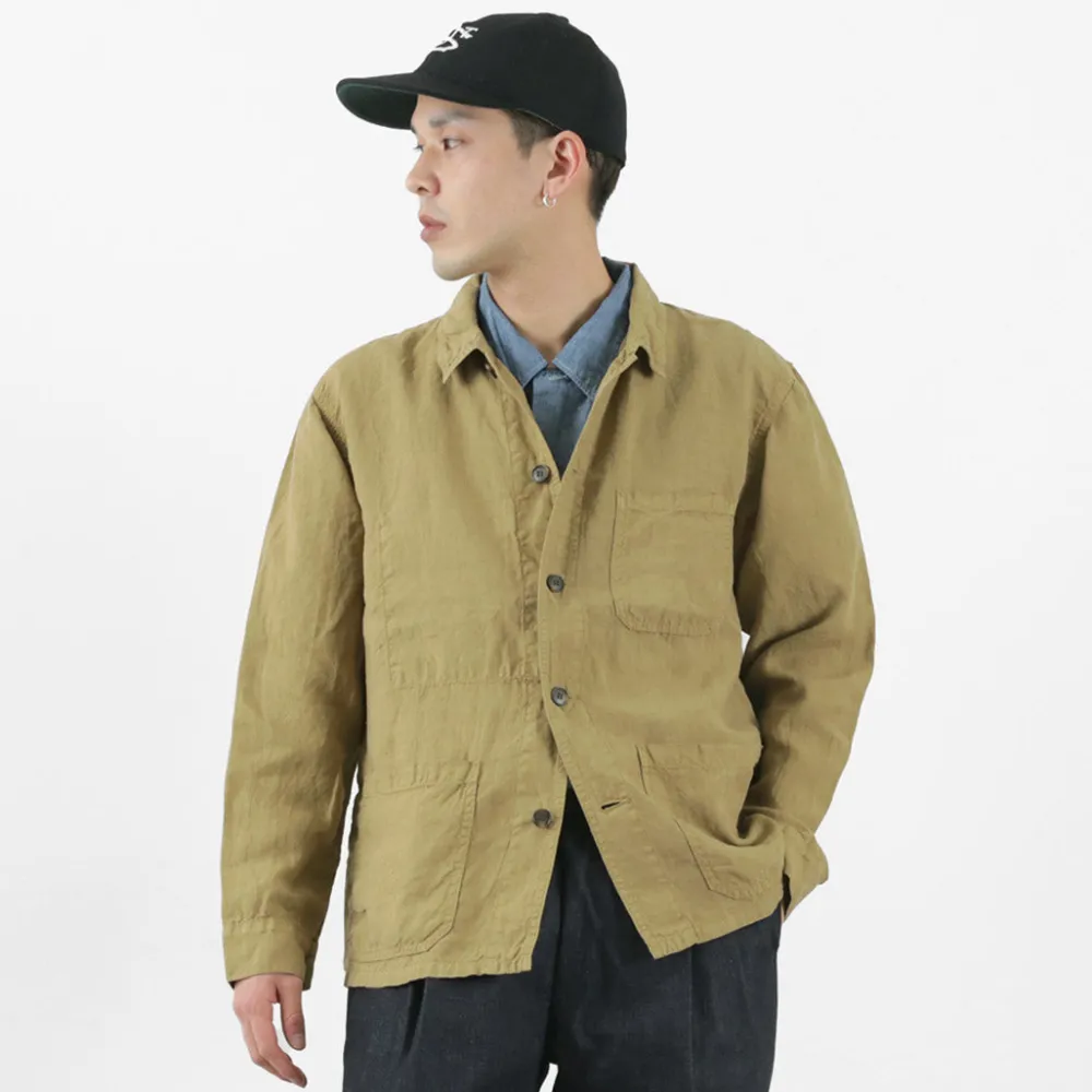 FOB FACTORY Shirts^/ F2413 Hemp shirt jacket
