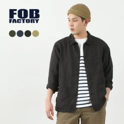 FOB FACTORY Shirts^/ F2413 Hemp shirt jacket