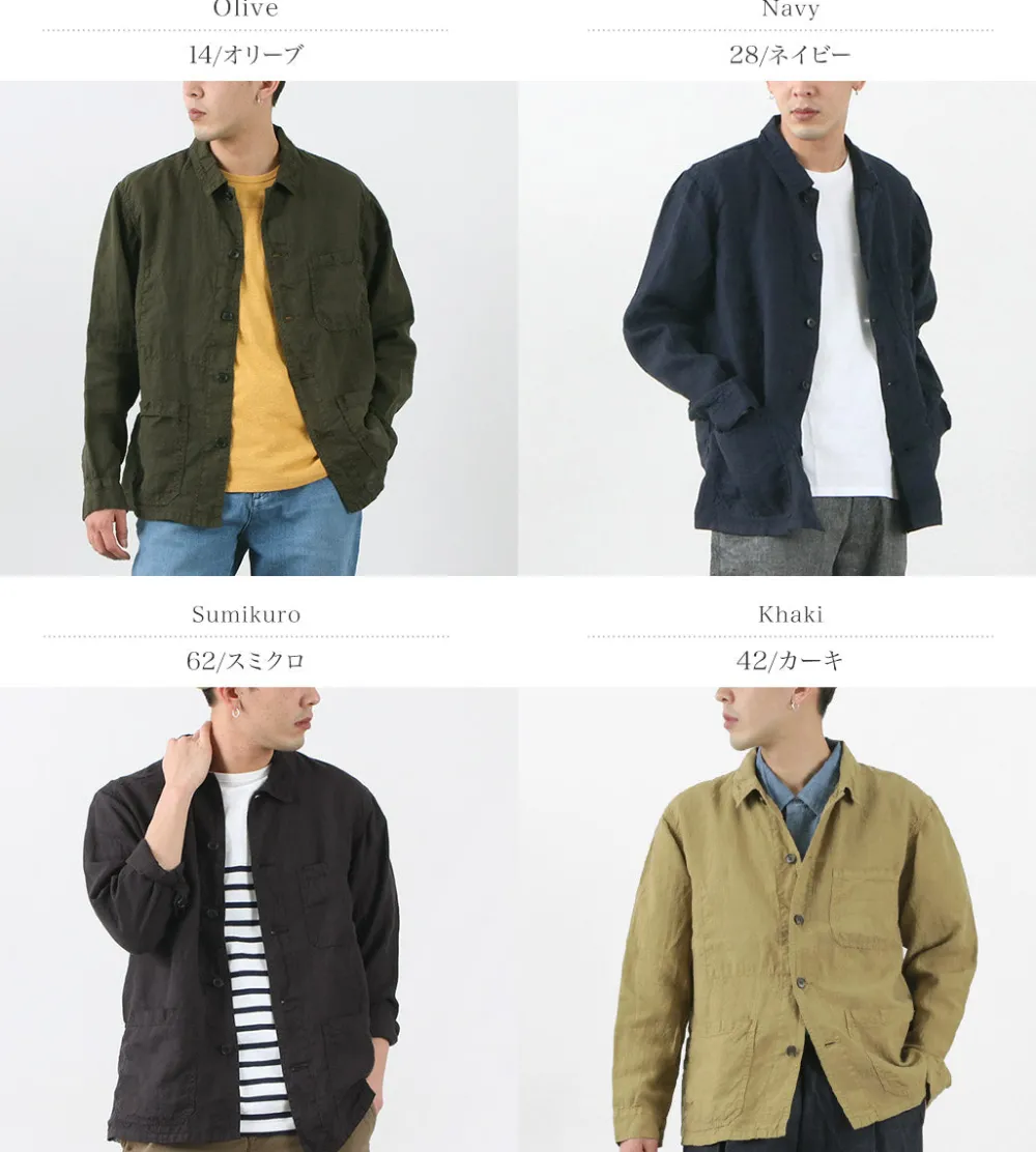 FOB FACTORY Shirts^/ F2413 Hemp shirt jacket