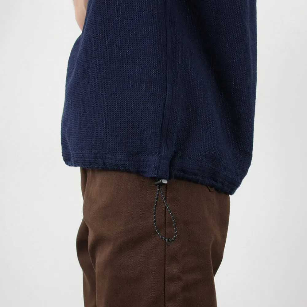 FOB FACTORY T-Shirts^/ F3493 waffle T-shirt indigo