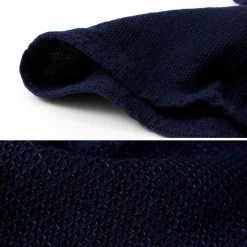 FOB FACTORY T-Shirts^/ F3493 waffle T-shirt indigo
