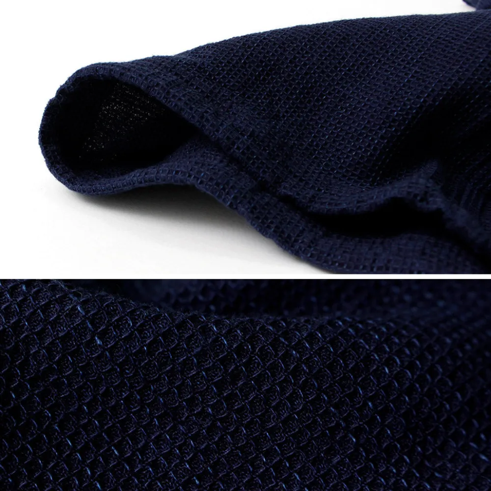 FOB FACTORY T-Shirts^/ F3493 waffle T-shirt indigo