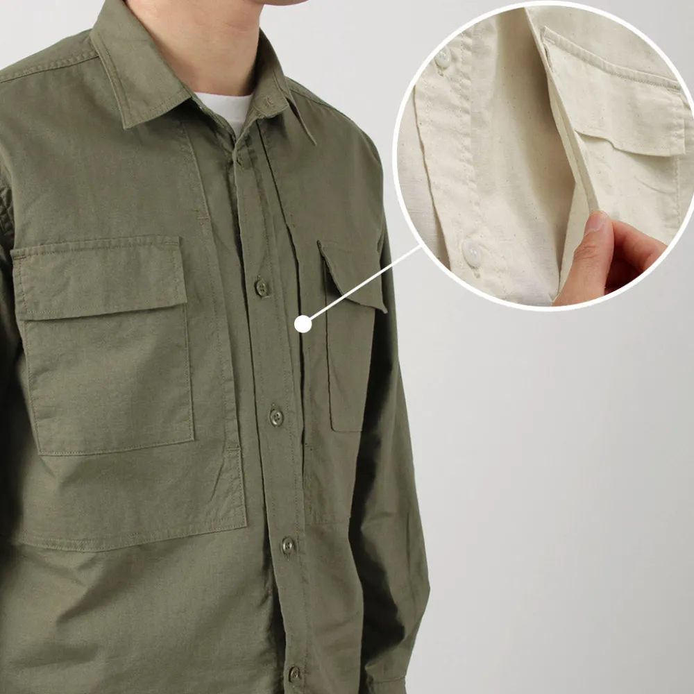 FOB FACTORY Shirts^/ F3498 Long sleeve field shirt