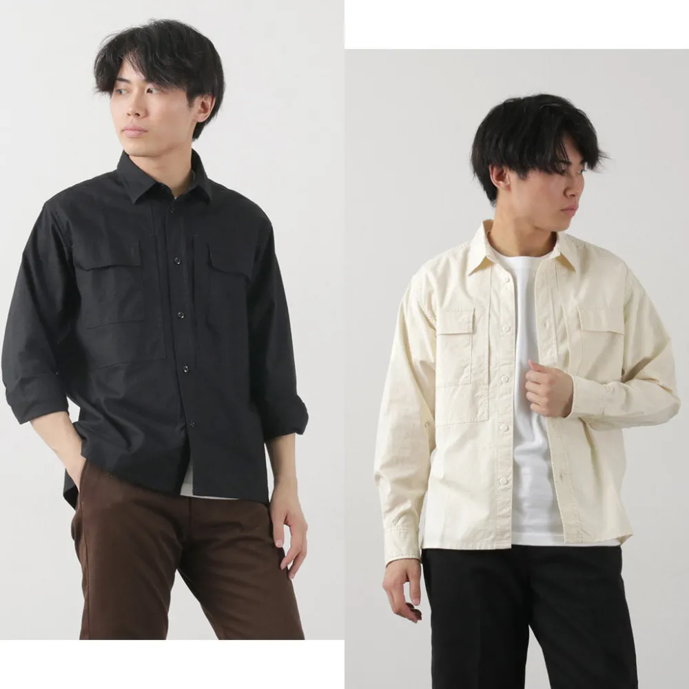 FOB FACTORY Shirts^/ F3498 Long sleeve field shirt