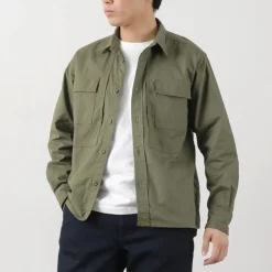 FOB FACTORY Shirts^/ F3498 Long sleeve field shirt