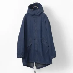 FOB FACTORY Coats^/ F2420 M-51 denim shell parka one-wash
