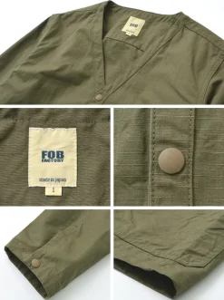 FOB FACTORY Cardigans^/ F2409 military cardigan