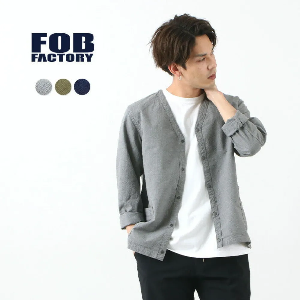 FOB FACTORY Cardigans^/ F2409 military cardigan