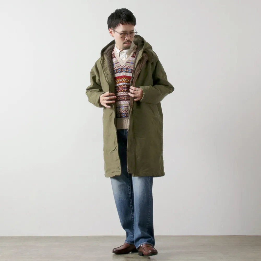 FOB FACTORY Coats^/ F2450 Moleskin Hood Coat