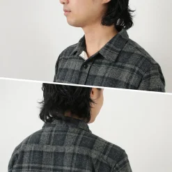 FOB FACTORY Shirts^/ F3497 Nel check work shirt