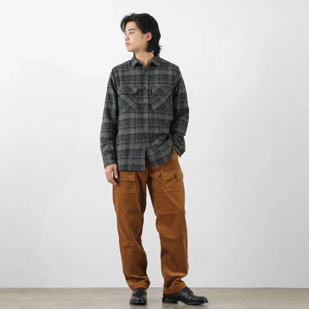 FOB FACTORY Shirts^/ F3497 Nel check work shirt