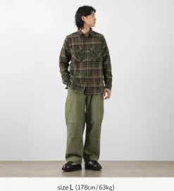FOB FACTORY Shirts^/ F3497 Nel check work shirt