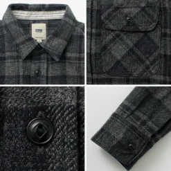 FOB FACTORY Shirts^/ F3497 Nel check work shirt