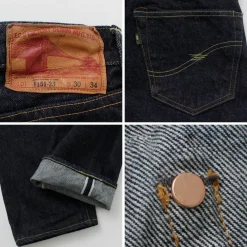 FOB FACTORY Jeans^/ F151-23 5P selvage jeans one-wash