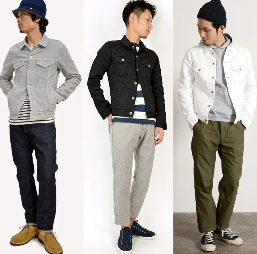 FOB FACTORY Jackets^/ F2288 Relaxed denim 3rd jacket