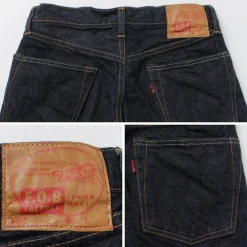 FOB FACTORY Jeans^/ F191 Selvedge WW2 5P Denim Pants dark-indigo