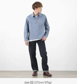 FOB FACTORY Jeans^/ F191 Selvedge WW2 5P Denim Pants dark-indigo