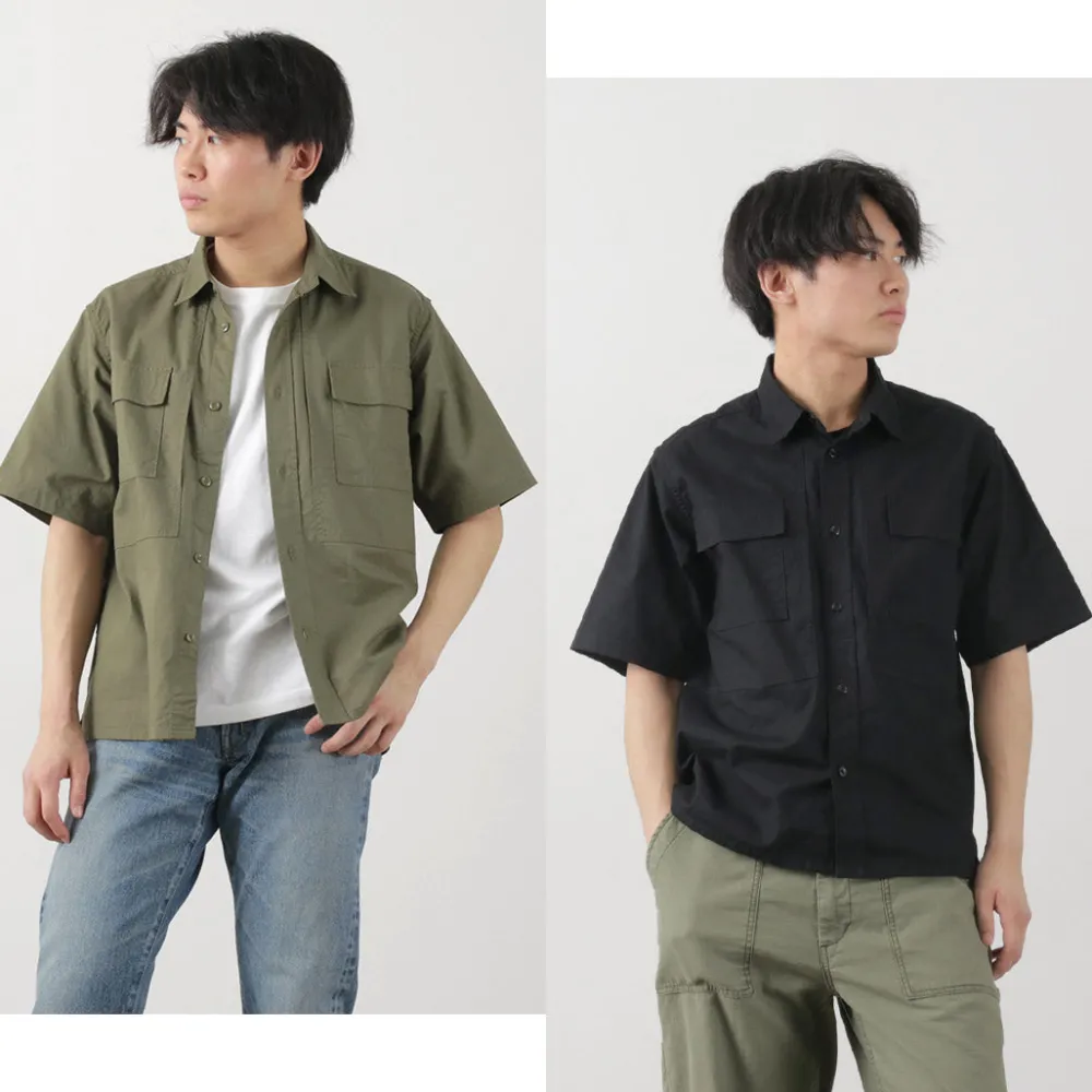 FOB FACTORY Shirts^/ F3499 Short sleeve field shirt
