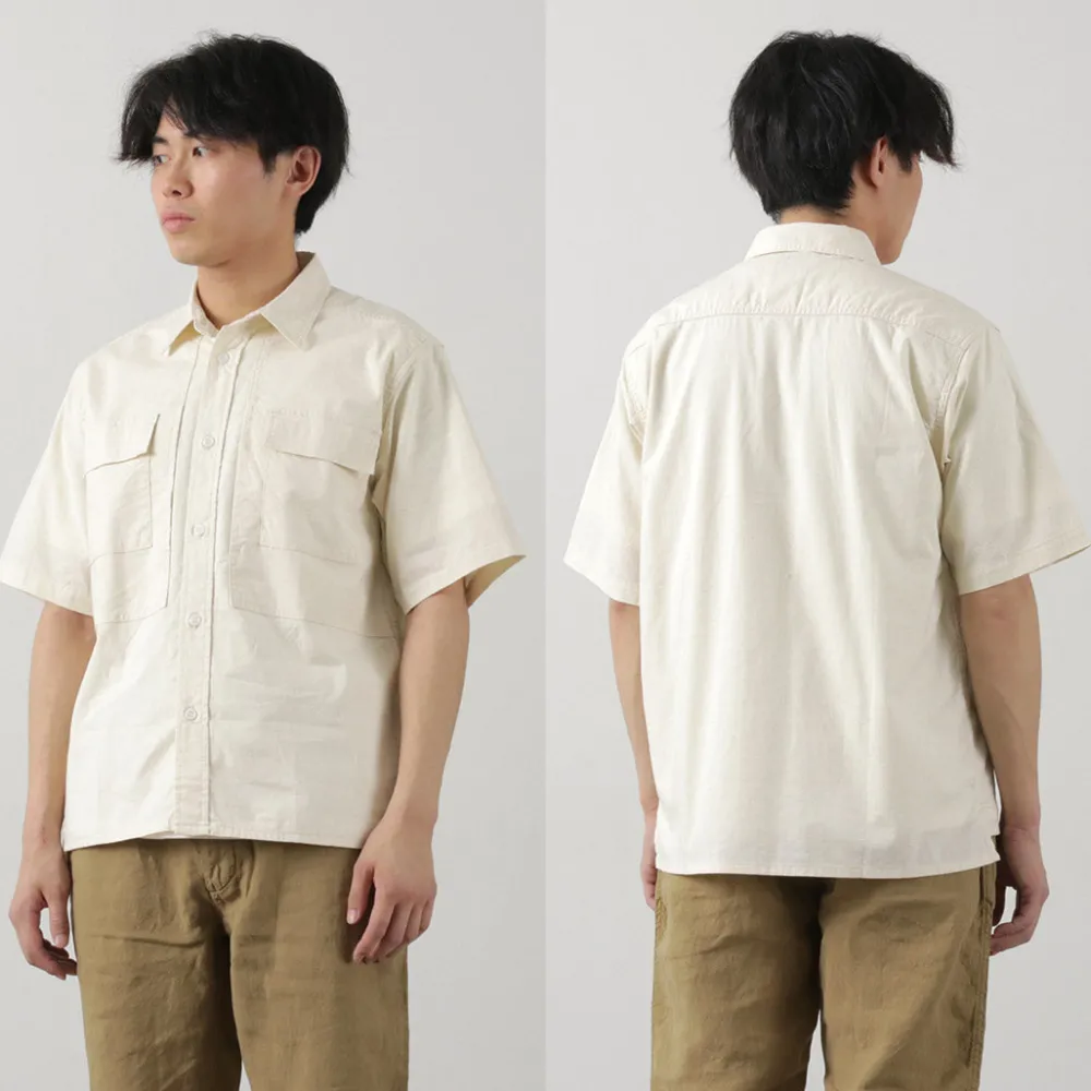 FOB FACTORY Shirts^/ F3499 Short sleeve field shirt