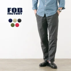 FOB FACTORY Trousers^/ F0471 Sicilian/Stretch Twill Trousers