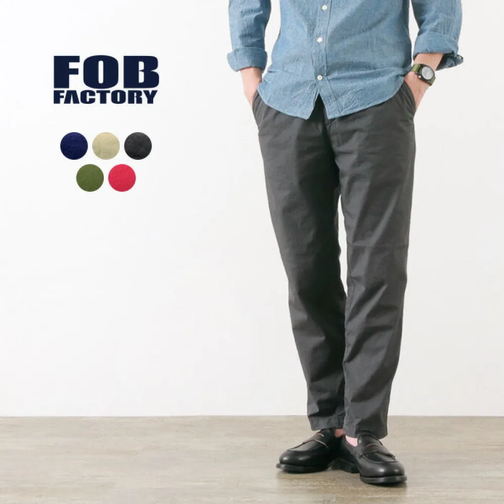 FOB FACTORY Trousers^/ F0471 Sicilian/Stretch Twill Trousers
