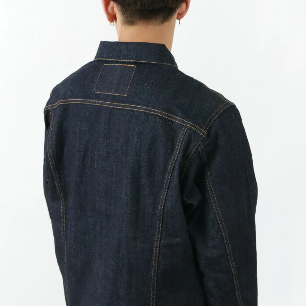 FOB FACTORY Jackets^/ F2309 stretch selvage denim jacket one-wash