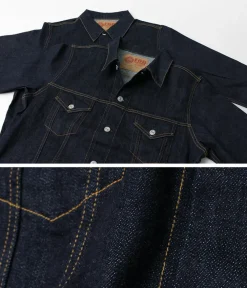 FOB FACTORY Jackets^/ F2309 stretch selvage denim jacket one-wash