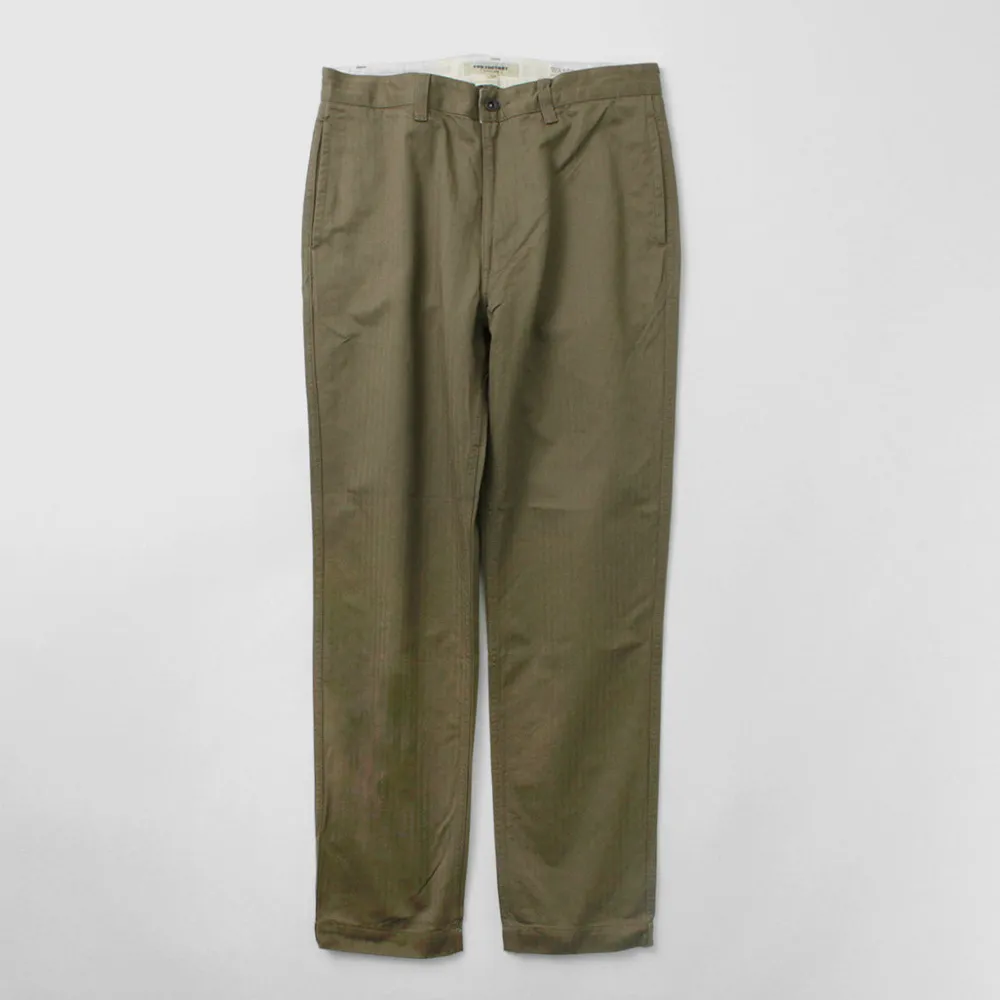 FOB FACTORY Work Pants & Chinos^/ F0522 Vat dye herringbone trouser