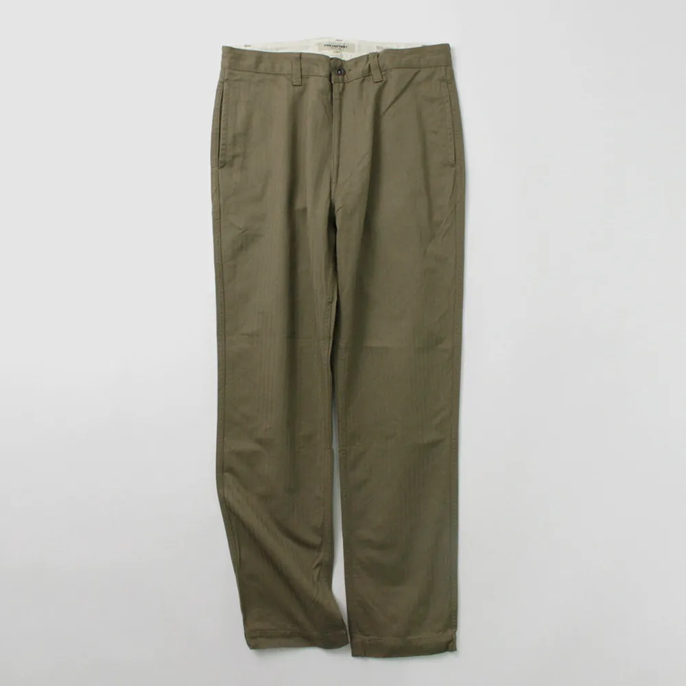 FOB FACTORY Work Pants & Chinos^/ F0522 Vat dye herringbone trouser