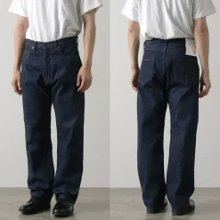 FOB FACTORY Jeans^/ F1147 Wide denim 5P pants indigo
