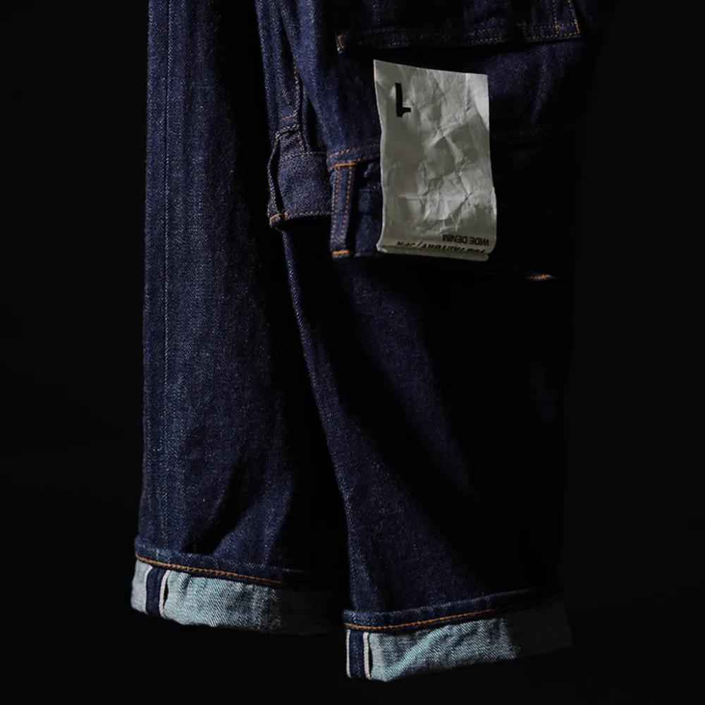 FOB FACTORY Jeans^/ F1147 Wide denim 5P pants indigo