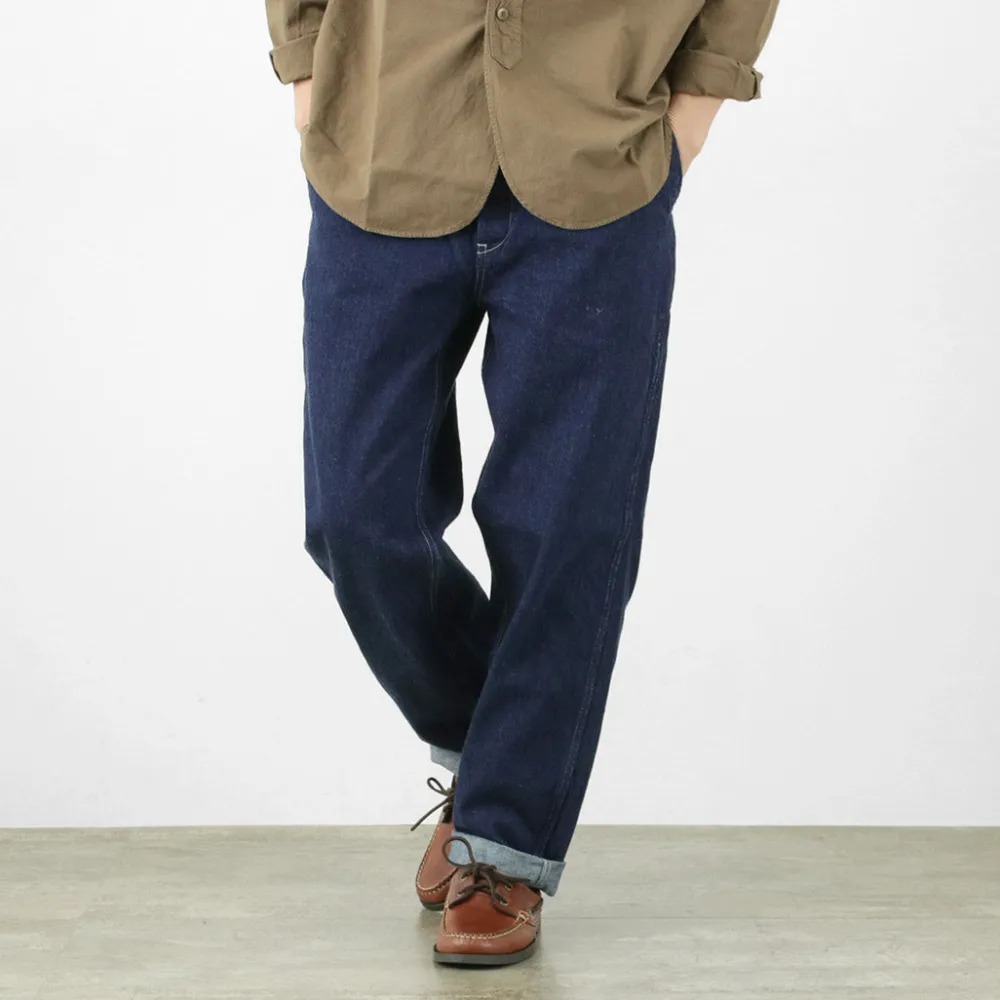 FOB FACTORY Jeans^/ F0511 WW2 Denim deck trousers One wash one-wash