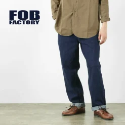 FOB FACTORY Jeans^/ F0511 WW2 Denim deck trousers One wash one-wash