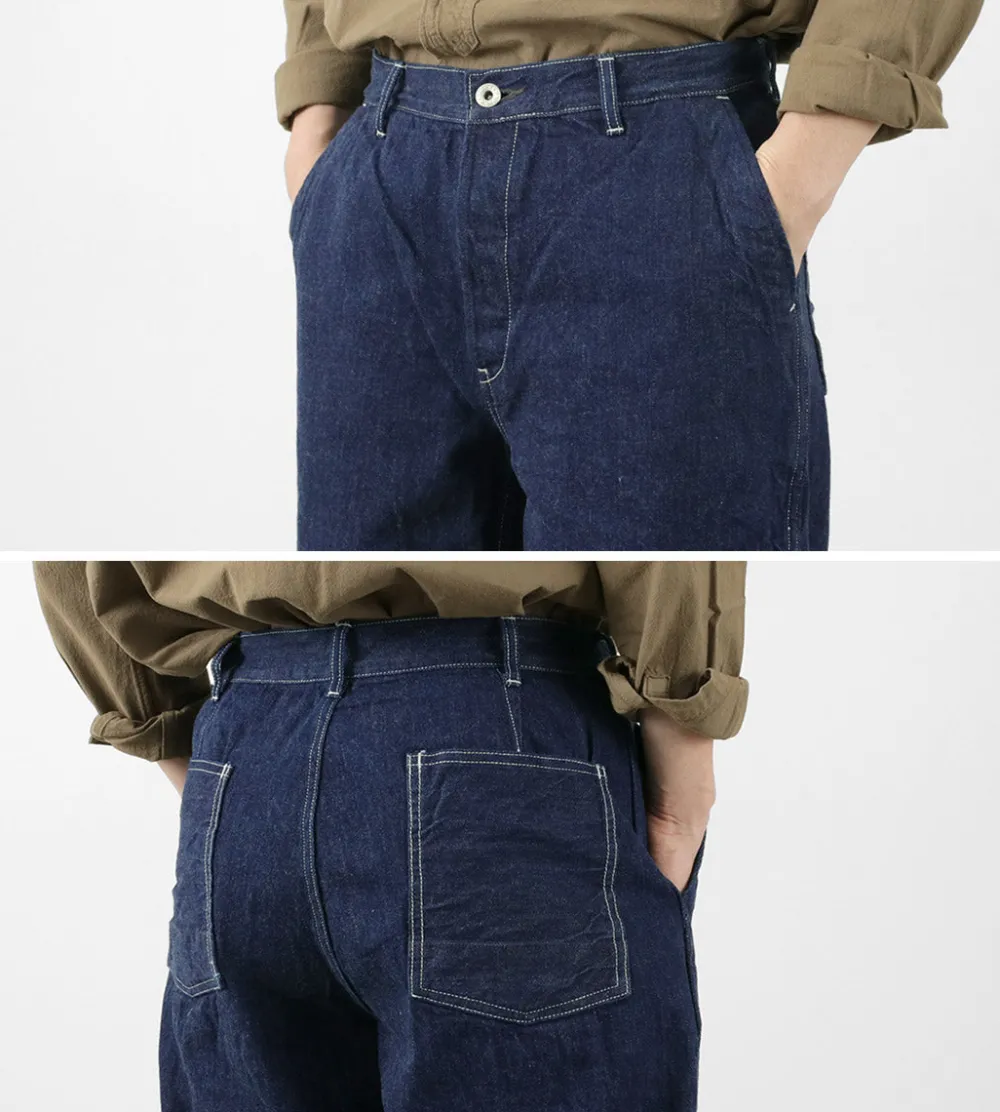 FOB FACTORY Jeans^/ F0511 WW2 Denim deck trousers One wash one-wash