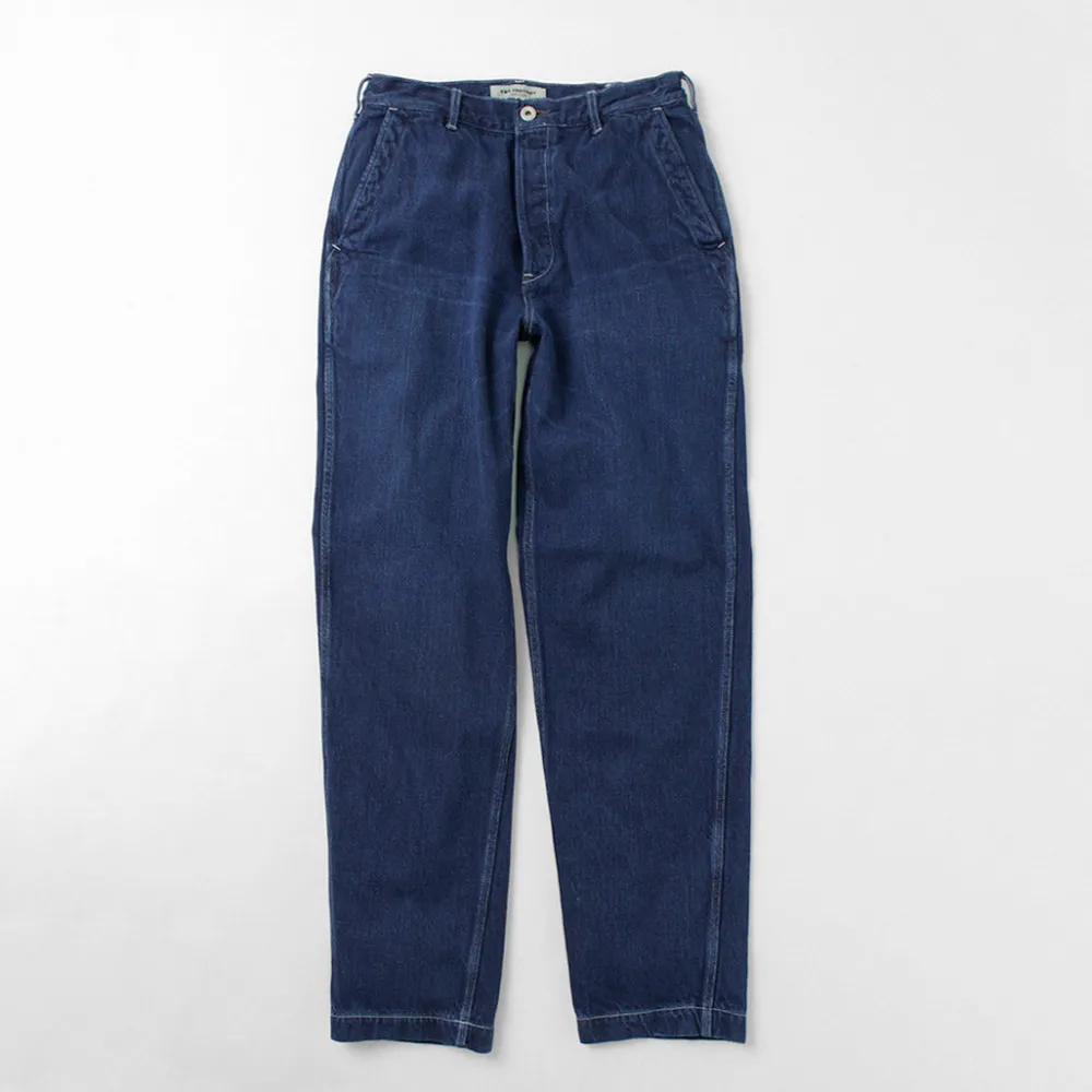 FOB FACTORY Jeans^/ F0511 WW2 Denim deck trousers Used finish used-wash