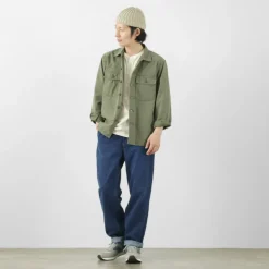 FOB FACTORY Jeans^/ F0511 WW2 Denim deck trousers Used finish used-wash
