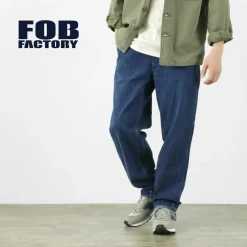FOB FACTORY Jeans^/ F0511 WW2 Denim deck trousers Used finish used-wash