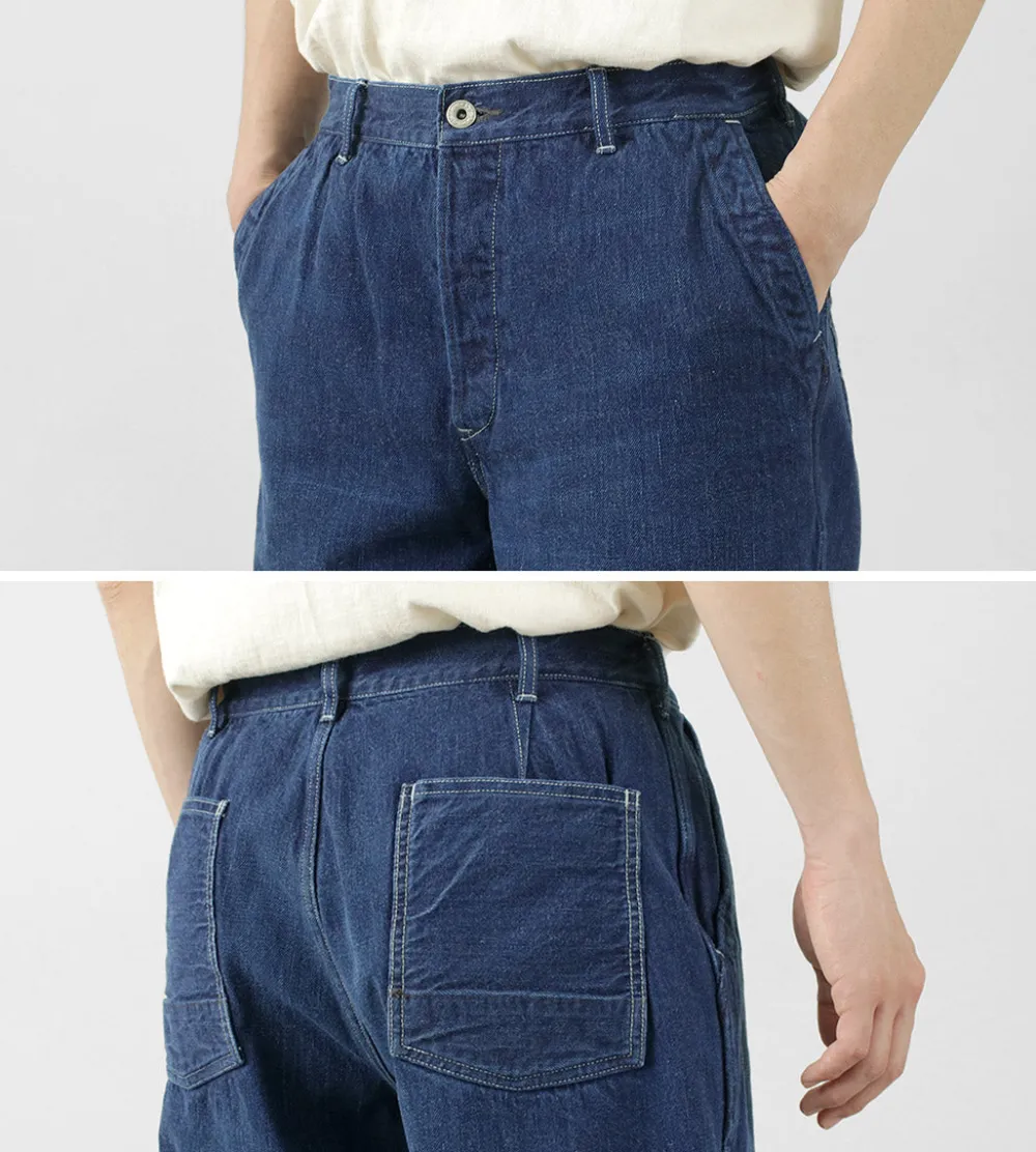 FOB FACTORY Jeans^/ F0511 WW2 Denim deck trousers Used finish used-wash