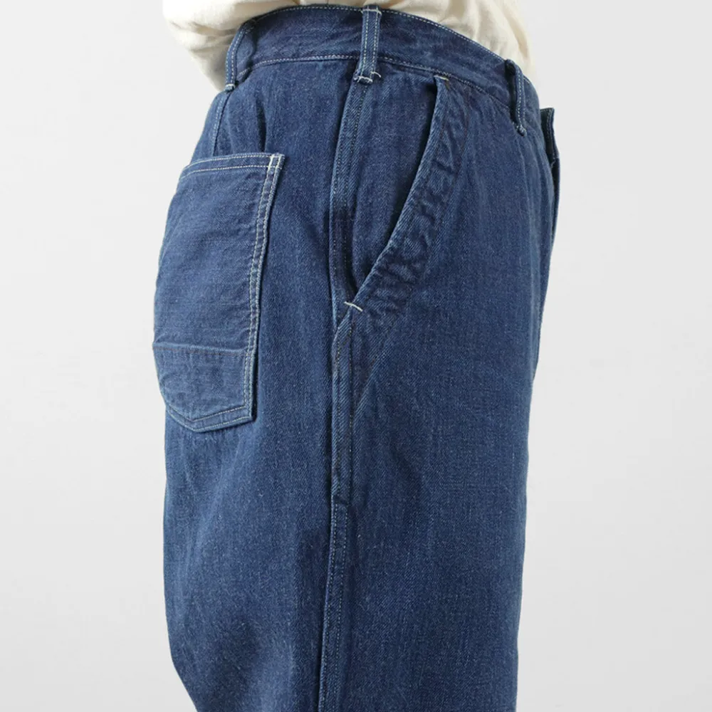 FOB FACTORY Jeans^/ F0511 WW2 Denim deck trousers Used finish used-wash