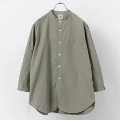 FOB FACTORY Shirts^/ FRC006 military dump band collar shirt