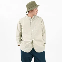 FOB FACTORY Shirts^/ FRC006 military dump band collar shirt