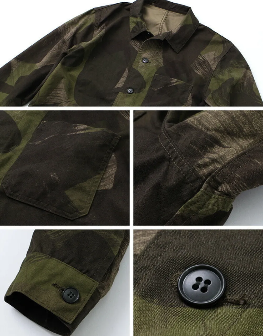 FOB FACTORY Jackets^/ FRC003 French Shirt Jacket camo
