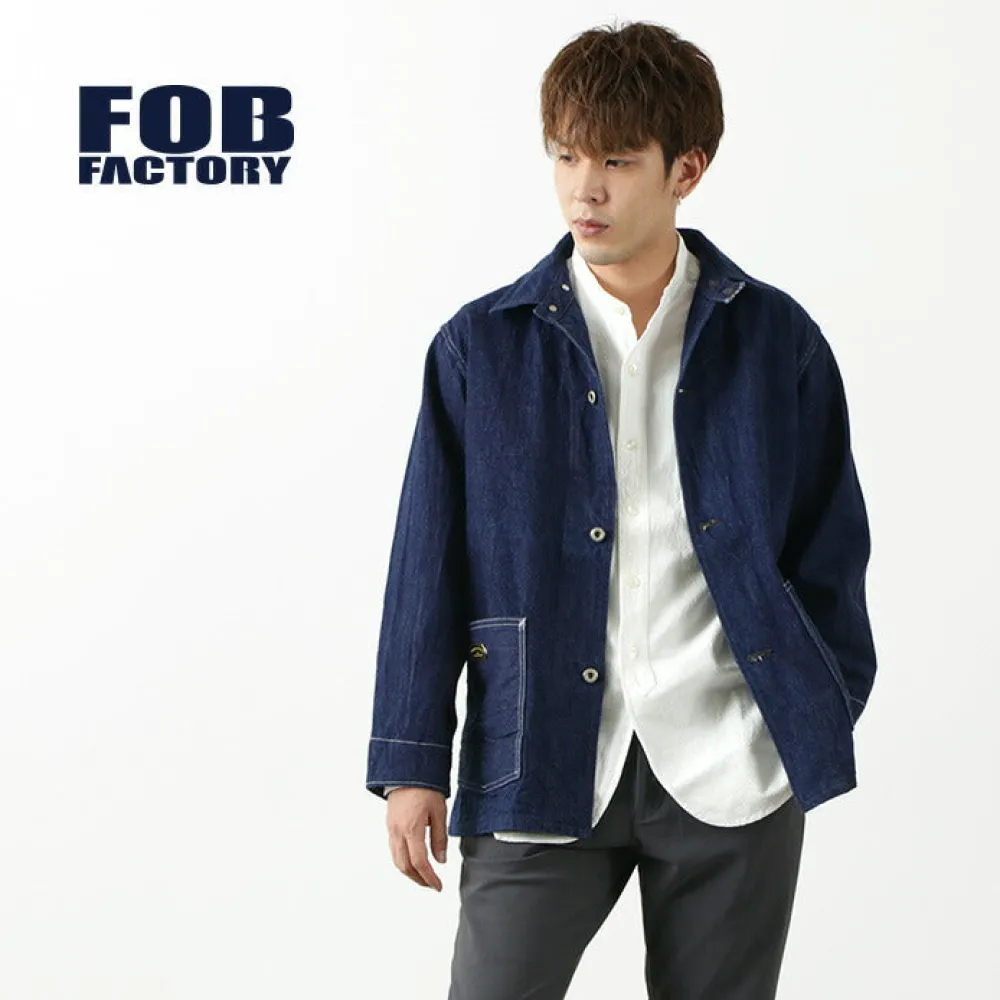 FOB FACTORY Jackets^/ F2417WW2 denim coveralls one-wash